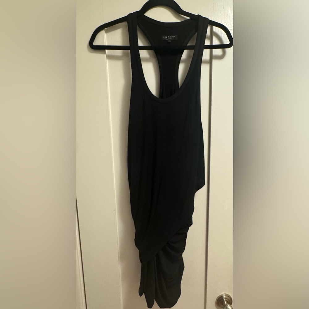 rag & bone Black Sleeveless Racerback Tank Dress